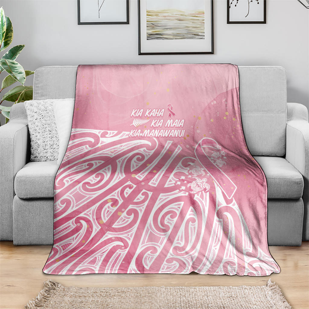 Breast Cancer Pink October Maori Blanket Kia Kaha Kia Maia Kia Manawanui