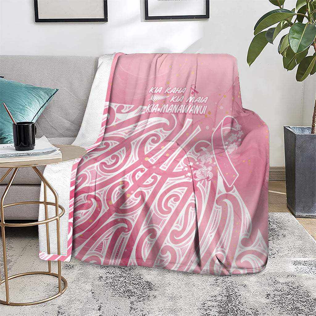 Breast Cancer Pink October Maori Blanket Kia Kaha Kia Maia Kia Manawanui