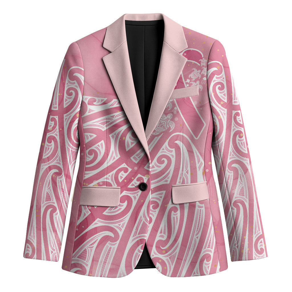 Breast Cancer Pink October Maori Blazer Kia Kaha Kia Maia Kia Manawanui
