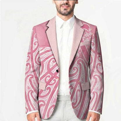 Breast Cancer Pink October Maori Blazer Kia Kaha Kia Maia Kia Manawanui