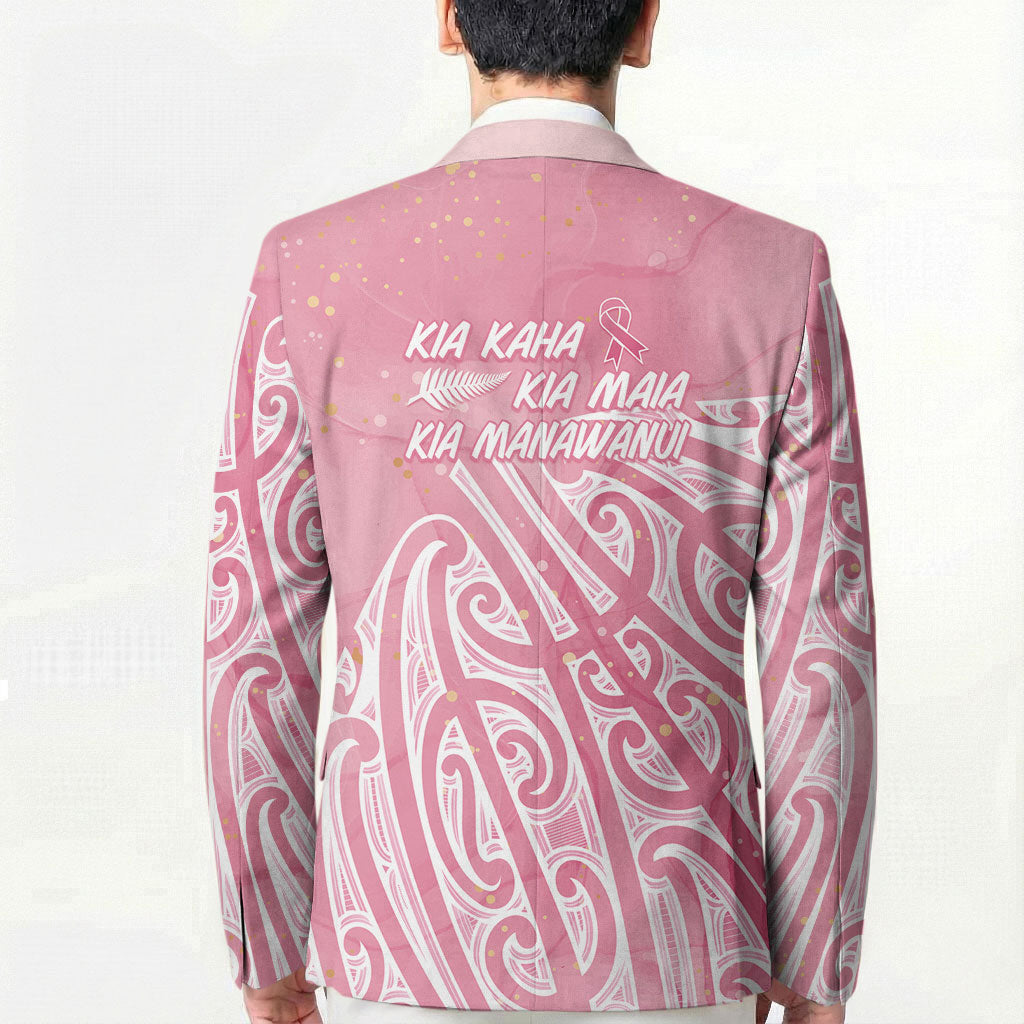 Breast Cancer Pink October Maori Blazer Kia Kaha Kia Maia Kia Manawanui