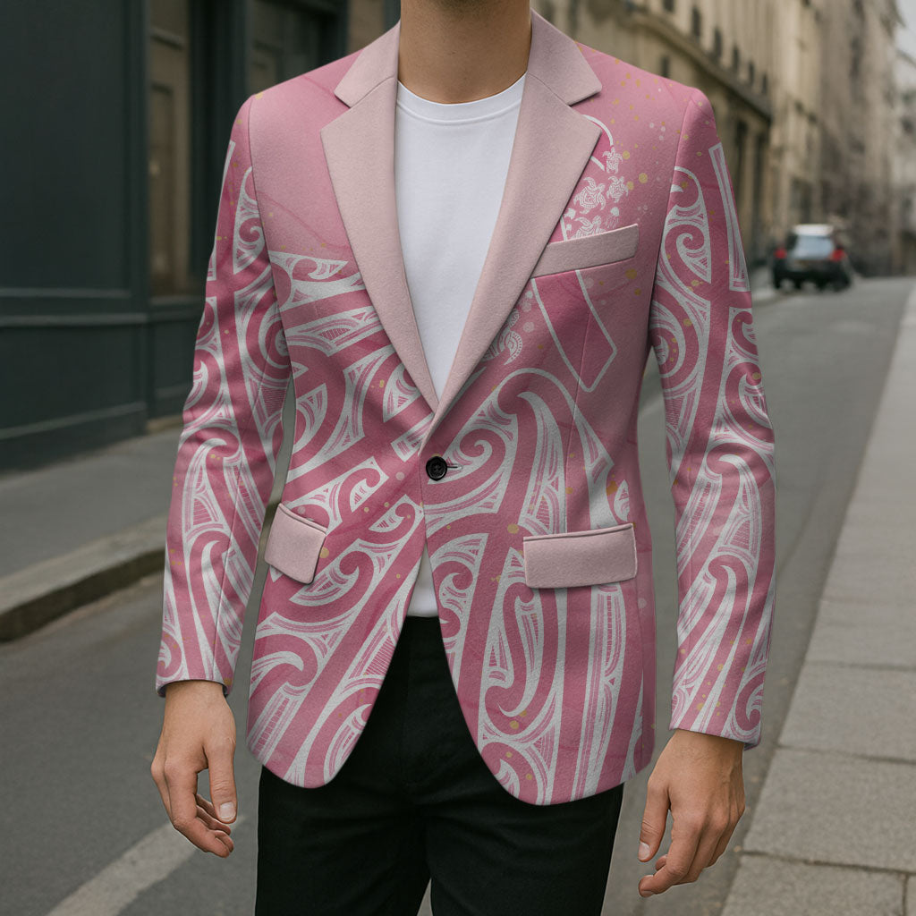 Breast Cancer Pink October Maori Blazer Kia Kaha Kia Maia Kia Manawanui