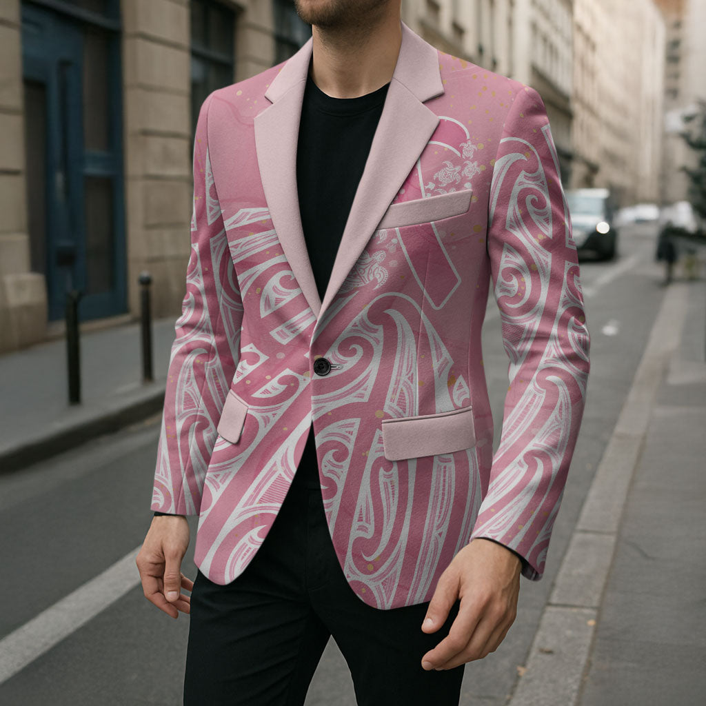 Breast Cancer Pink October Maori Blazer Kia Kaha Kia Maia Kia Manawanui