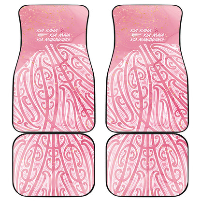 Breast Cancer Pink October Maori Car Mats Kia Kaha Kia Maia Kia Manawanui