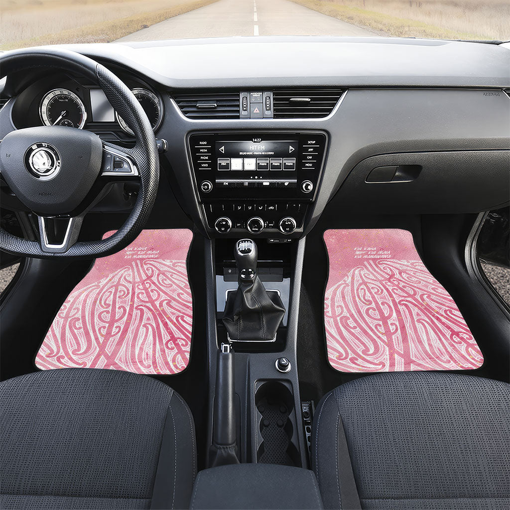 Breast Cancer Pink October Maori Car Mats Kia Kaha Kia Maia Kia Manawanui