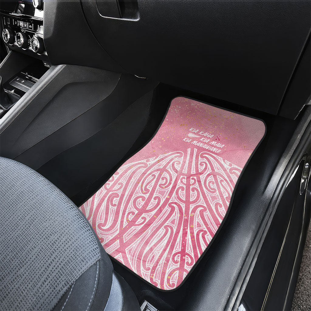Breast Cancer Pink October Maori Car Mats Kia Kaha Kia Maia Kia Manawanui