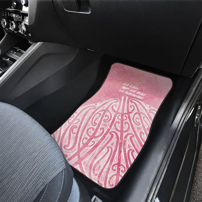 Breast Cancer Pink October Maori Car Mats Kia Kaha Kia Maia Kia Manawanui