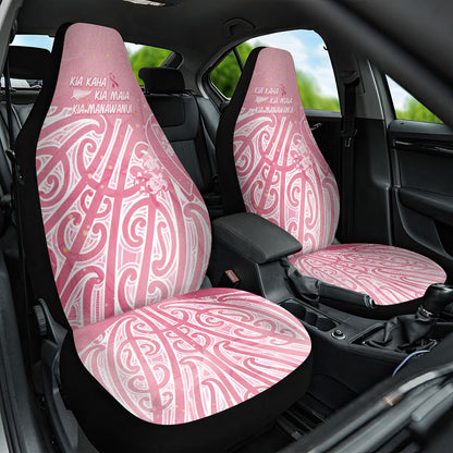 Breast Cancer Pink October Maori Car Seat Cover Kia Kaha Kia Maia Kia Manawanui