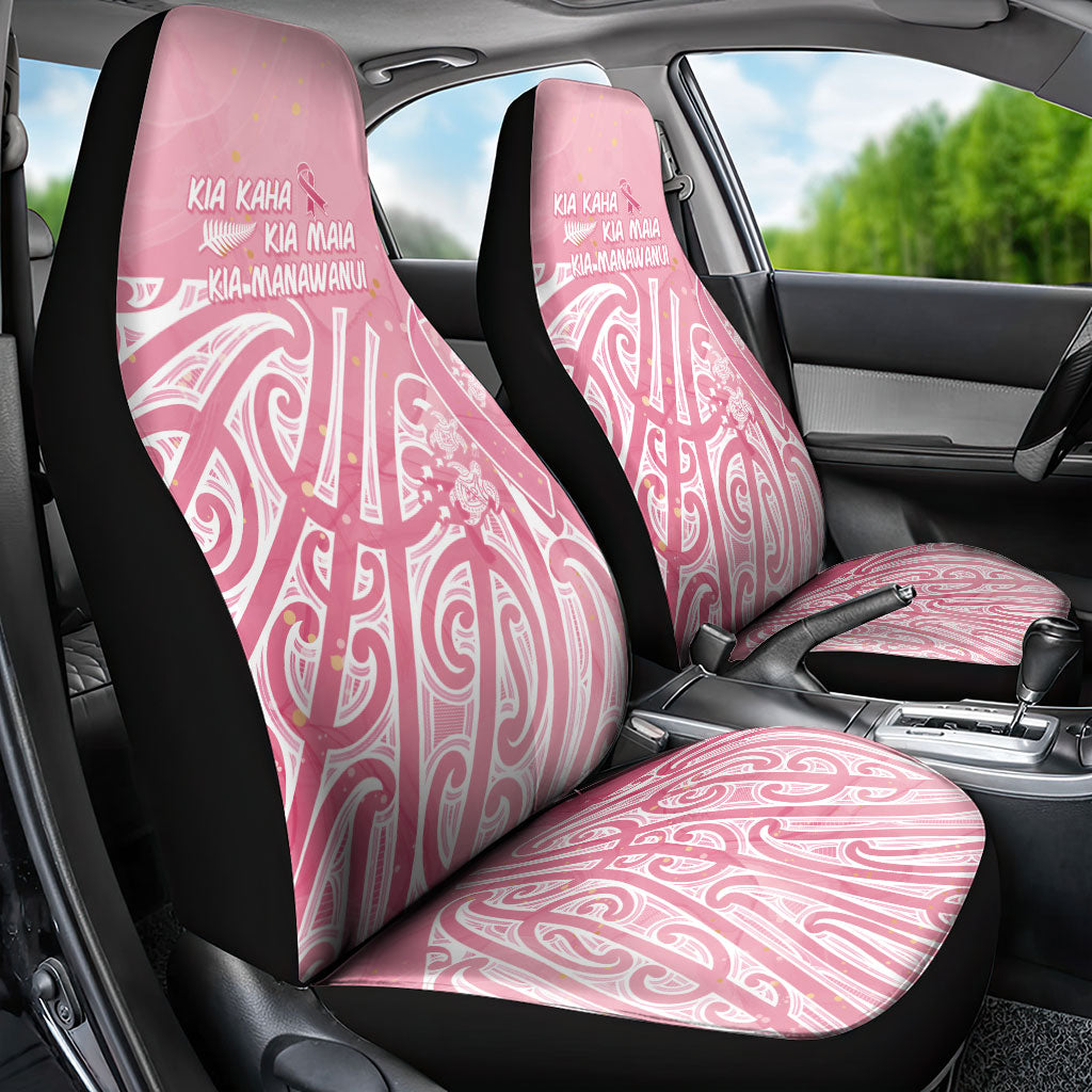 Breast Cancer Pink October Maori Car Seat Cover Kia Kaha Kia Maia Kia Manawanui