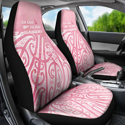 Breast Cancer Pink October Maori Car Seat Cover Kia Kaha Kia Maia Kia Manawanui