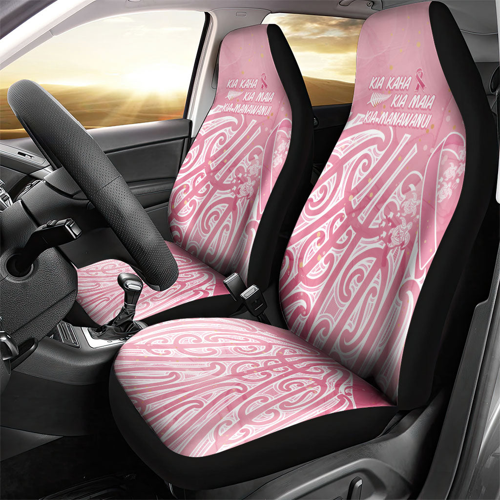 Breast Cancer Pink October Maori Car Seat Cover Kia Kaha Kia Maia Kia Manawanui