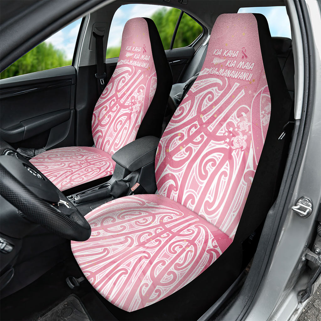 Breast Cancer Pink October Maori Car Seat Cover Kia Kaha Kia Maia Kia Manawanui