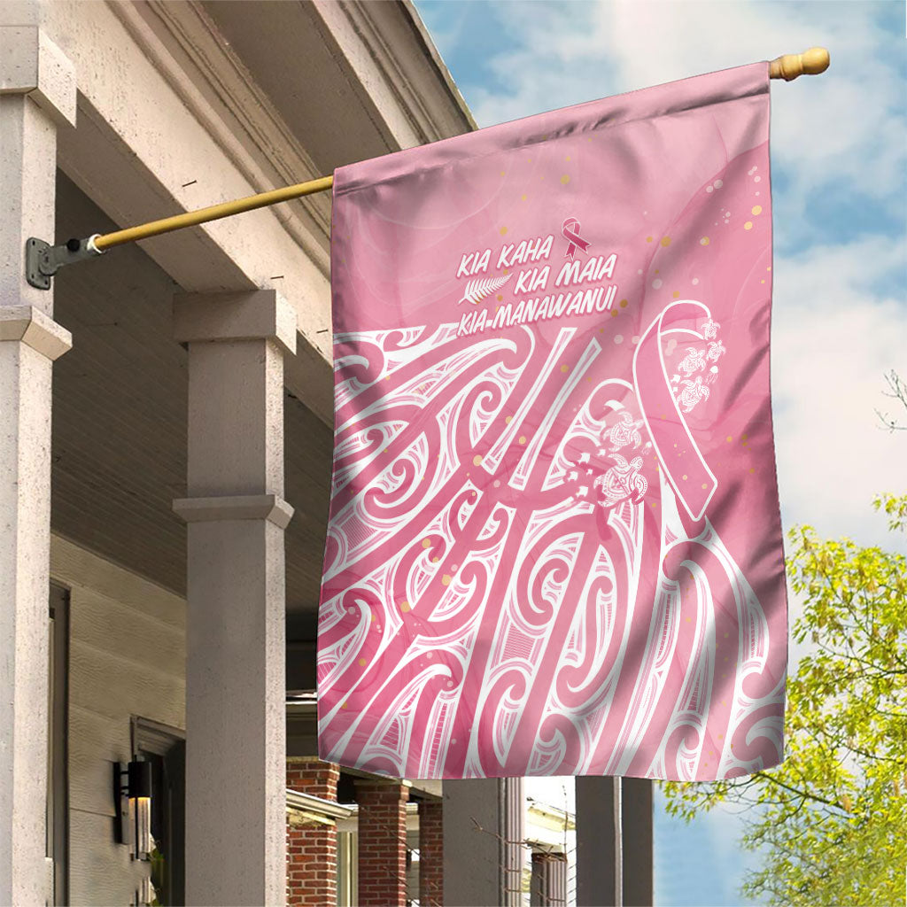 Breast Cancer Pink October Maori Garden Flag Kia Kaha Kia Maia Kia Manawanui