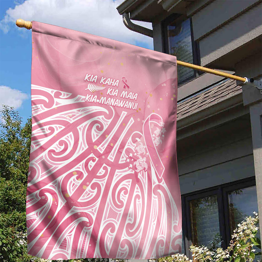 Breast Cancer Pink October Maori Garden Flag Kia Kaha Kia Maia Kia Manawanui