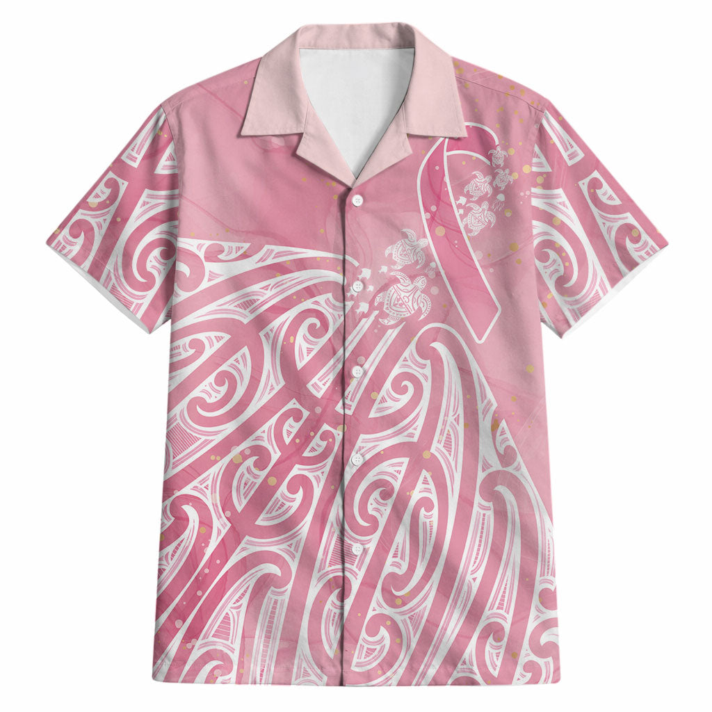 Breast Cancer Pink October Maori Hawaiian Shirt Kia Kaha Kia Maia Kia Manawanui
