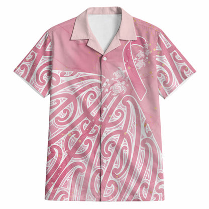 Breast Cancer Pink October Maori Hawaiian Shirt Kia Kaha Kia Maia Kia Manawanui