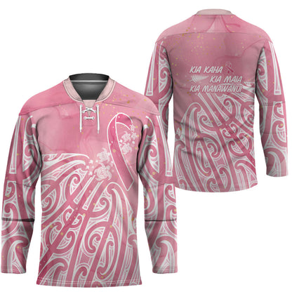 Breast Cancer Pink October Maori Hockey Jersey Kia Kaha Kia Maia Kia Manawanui