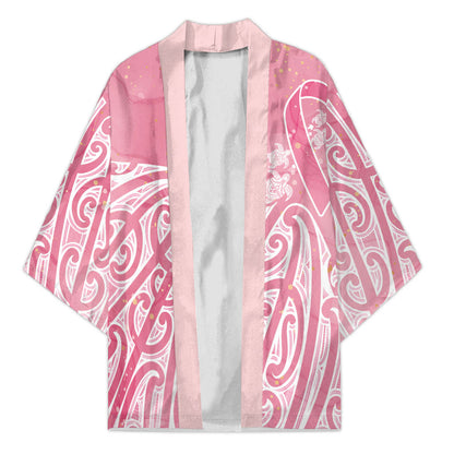 Breast Cancer Pink October Maori Kimono Kia Kaha Kia Maia Kia Manawanui