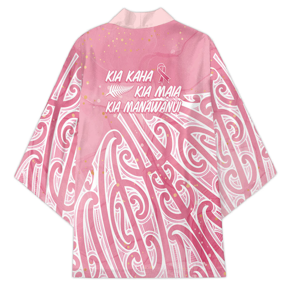 Breast Cancer Pink October Maori Kimono Kia Kaha Kia Maia Kia Manawanui