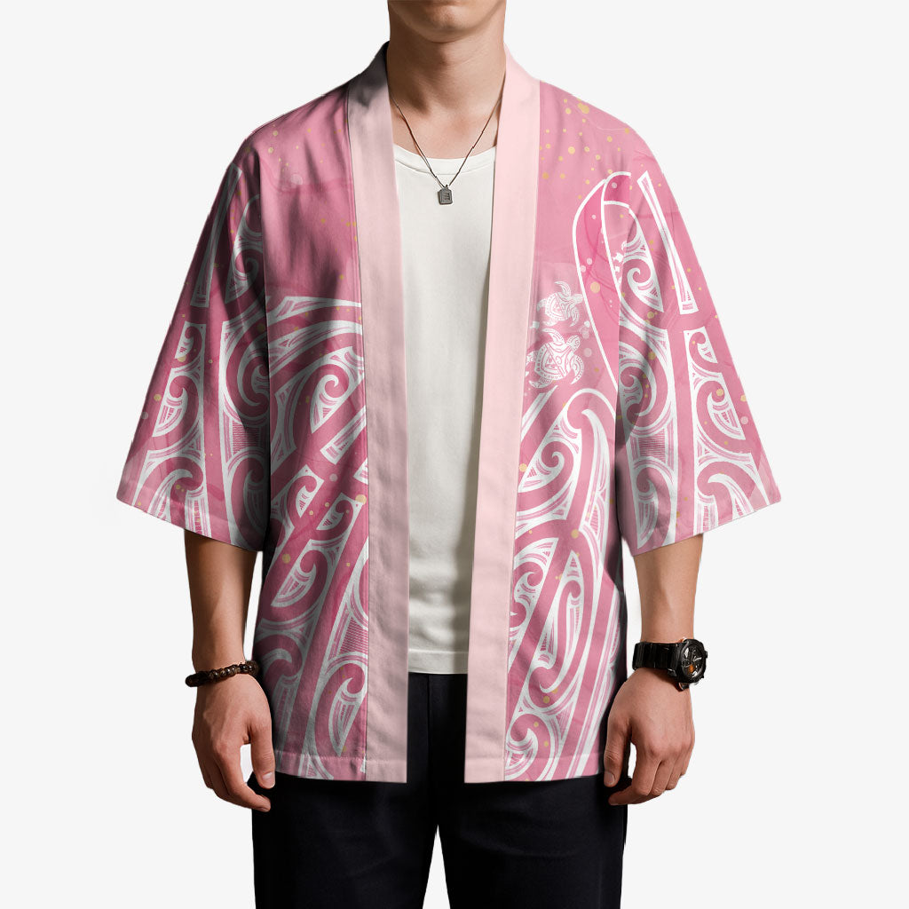 Breast Cancer Pink October Maori Kimono Kia Kaha Kia Maia Kia Manawanui