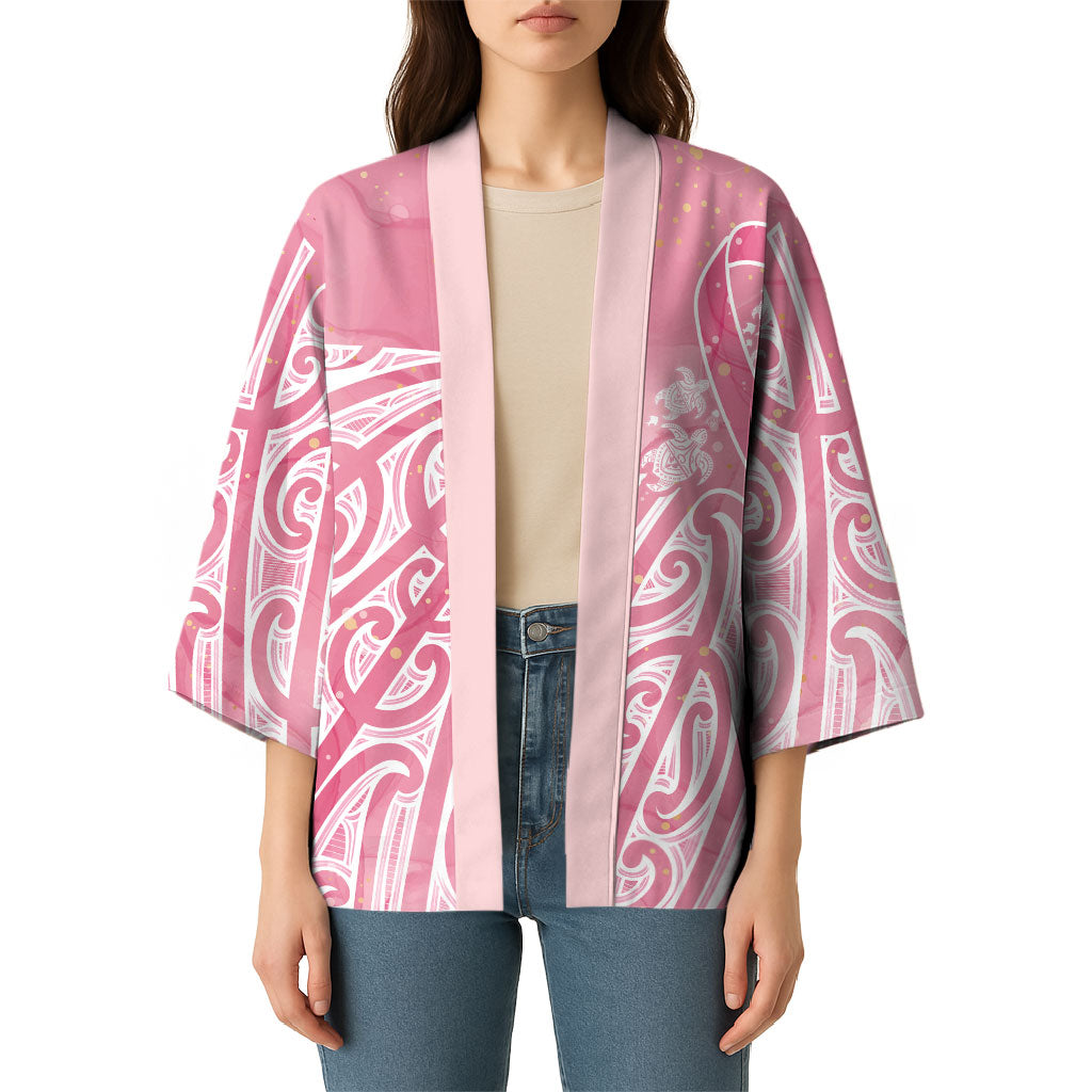 Breast Cancer Pink October Maori Kimono Kia Kaha Kia Maia Kia Manawanui