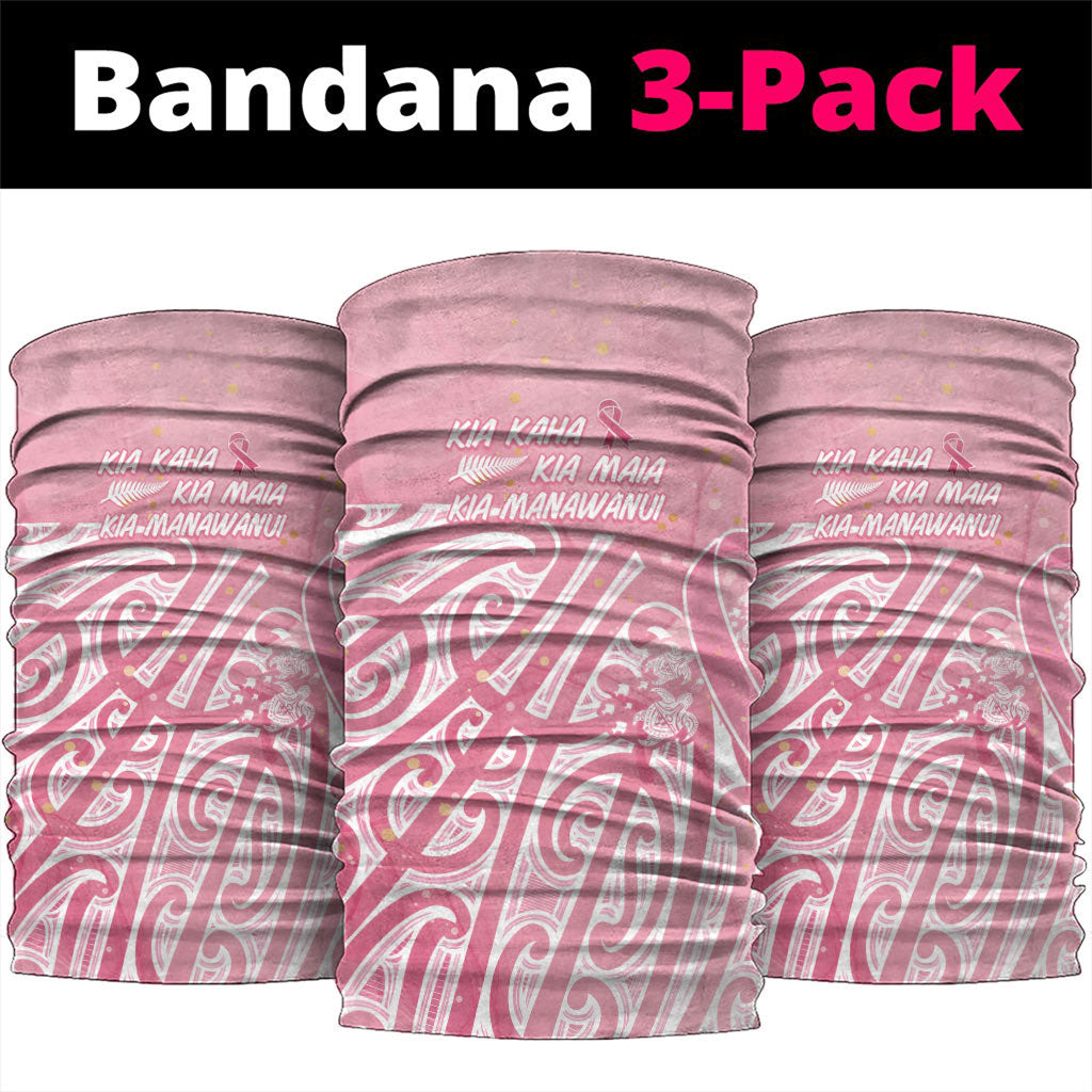 Breast Cancer Pink October Maori Neck Gaiter Kia Kaha Kia Maia Kia Manawanui