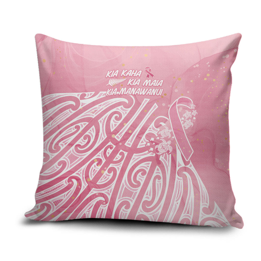 Breast Cancer Pink October Maori Pillow Cover Kia Kaha Kia Maia Kia Manawanui