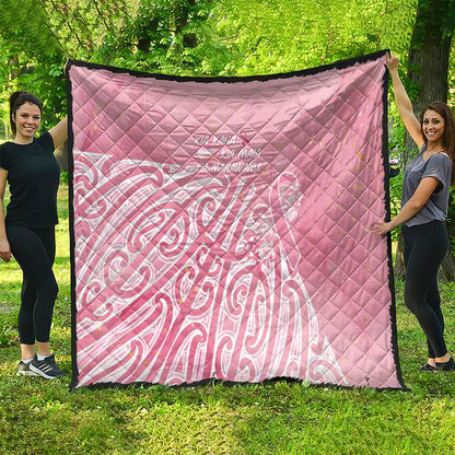 Breast Cancer Pink October Maori Quilt Kia Kaha Kia Maia Kia Manawanui