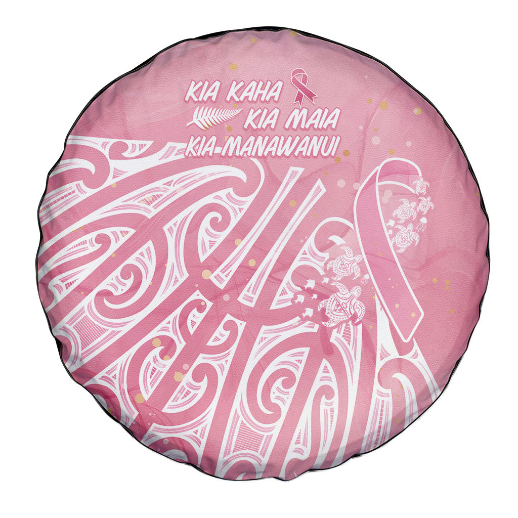 Breast Cancer Pink October Maori Spare Tire Cover Kia Kaha Kia Maia Kia Manawanui