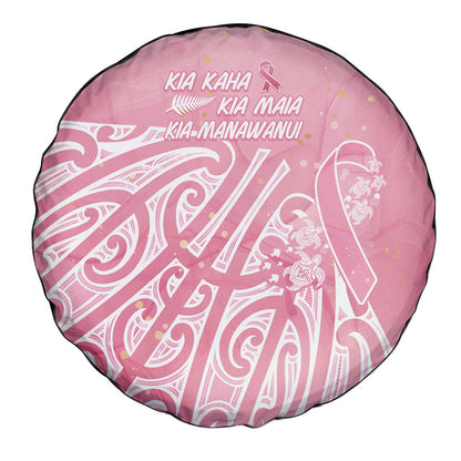 Breast Cancer Pink October Maori Spare Tire Cover Kia Kaha Kia Maia Kia Manawanui