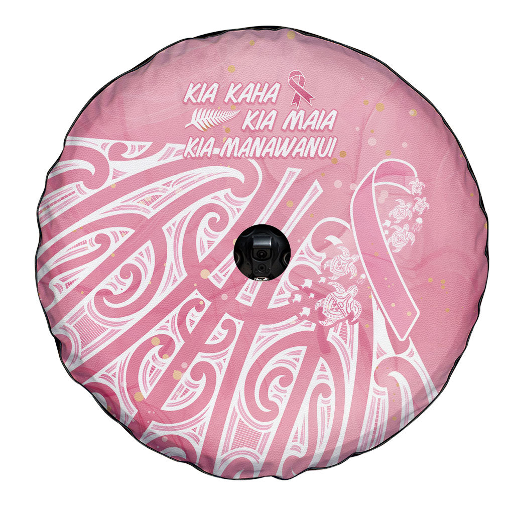 Breast Cancer Pink October Maori Spare Tire Cover Kia Kaha Kia Maia Kia Manawanui