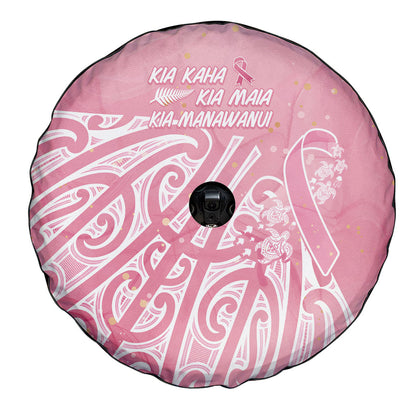 Breast Cancer Pink October Maori Spare Tire Cover Kia Kaha Kia Maia Kia Manawanui