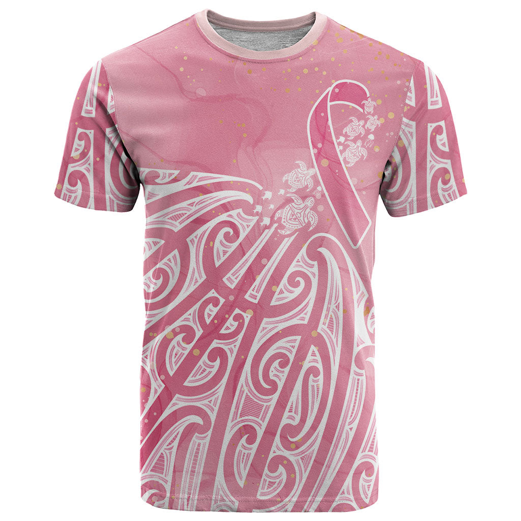 Breast Cancer Pink October Maori T Shirt Kia Kaha Kia Maia Kia Manawanui