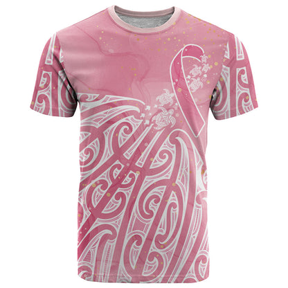 Breast Cancer Pink October Maori T Shirt Kia Kaha Kia Maia Kia Manawanui
