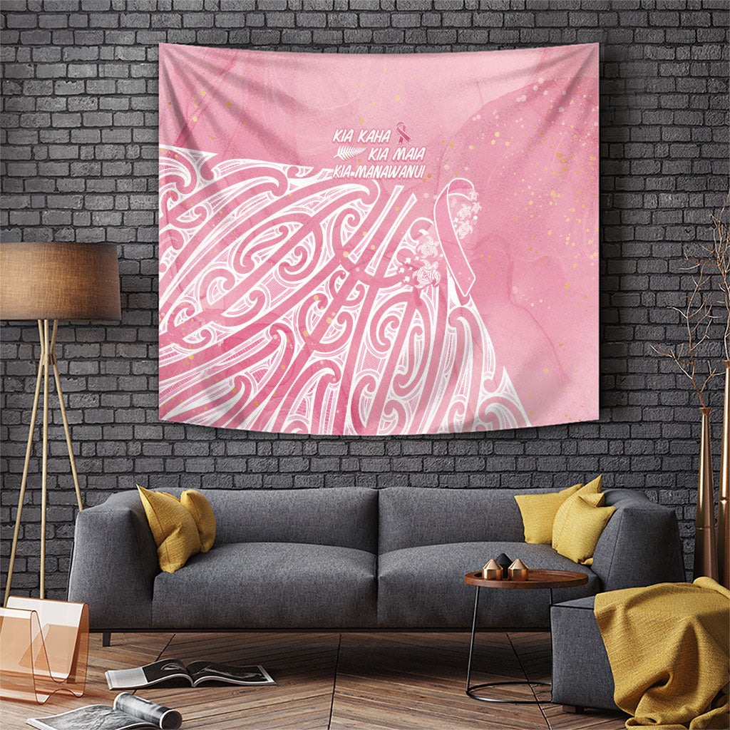 Breast Cancer Pink October Maori Tapestry Kia Kaha Kia Maia Kia Manawanui