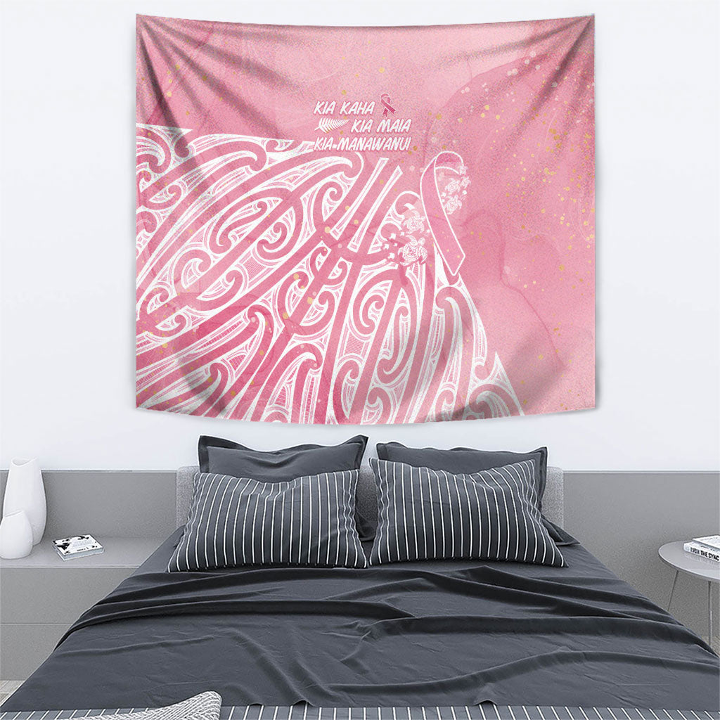 Breast Cancer Pink October Maori Tapestry Kia Kaha Kia Maia Kia Manawanui