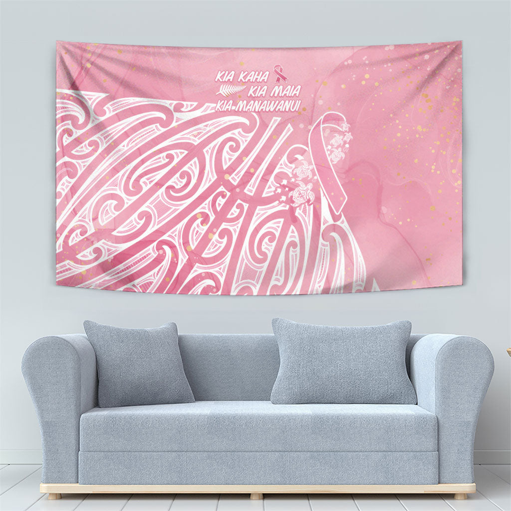 Breast Cancer Pink October Maori Tapestry Kia Kaha Kia Maia Kia Manawanui