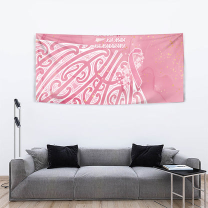 Breast Cancer Pink October Maori Tapestry Kia Kaha Kia Maia Kia Manawanui