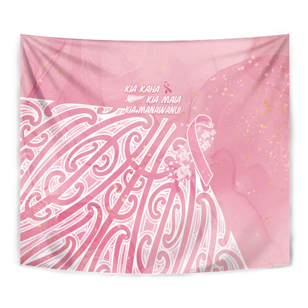 Breast Cancer Pink October Maori Tapestry Kia Kaha Kia Maia Kia Manawanui