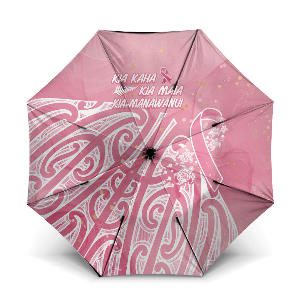 Breast Cancer Pink October Maori Umbrella Kia Kaha Kia Maia Kia Manawanui