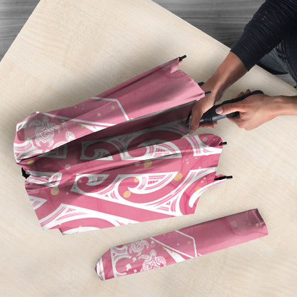 Breast Cancer Pink October Maori Umbrella Kia Kaha Kia Maia Kia Manawanui
