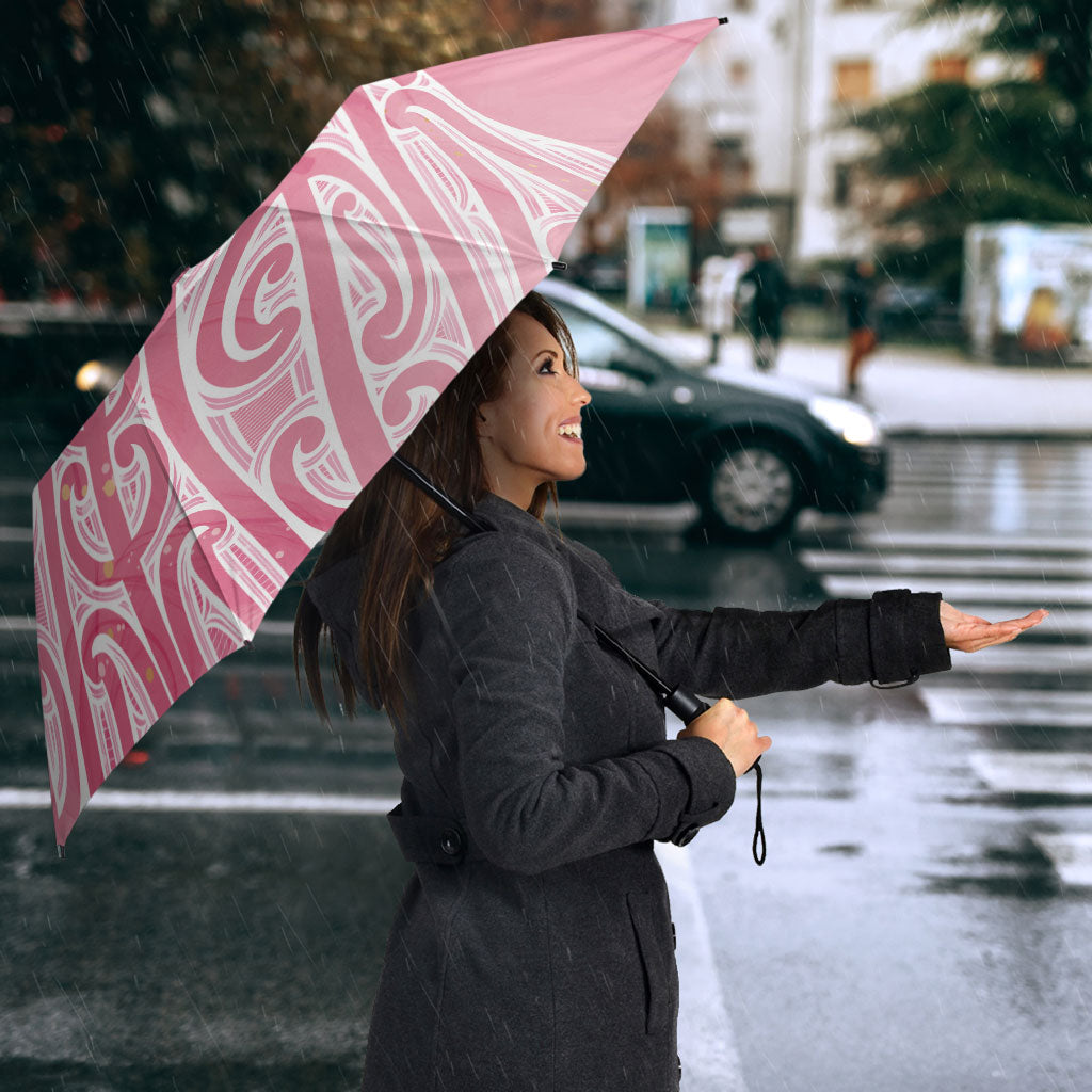 Breast Cancer Pink October Maori Umbrella Kia Kaha Kia Maia Kia Manawanui