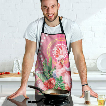 Breast Cancer Pink Cockatoo Apron Indigenous Australia Watercolor Glaze