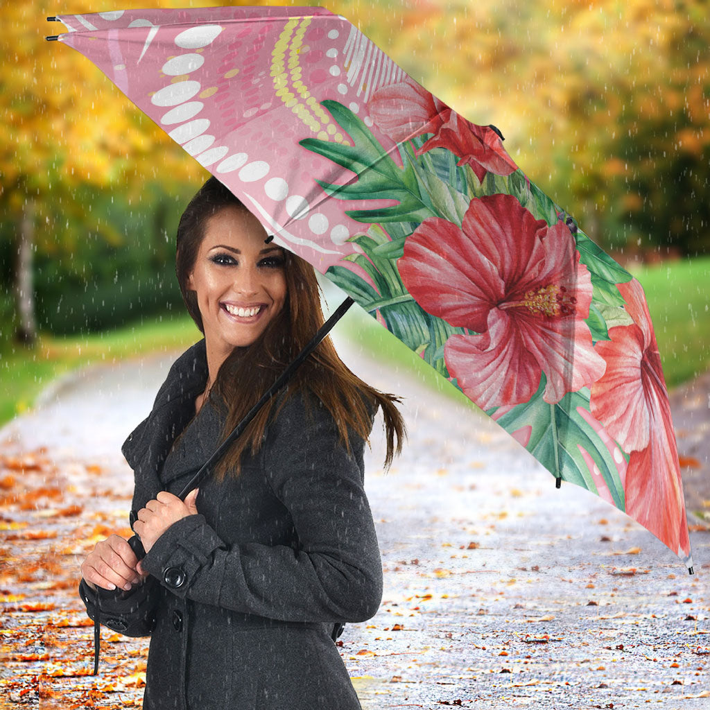 Breast Cancer Pink Cockatoo Umbrella Indigenous Australia Watercolor Glaze