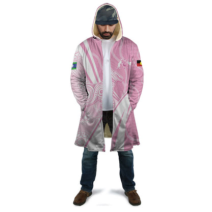 Australia Bowls Personalised Indigenous Pink Round Cloak