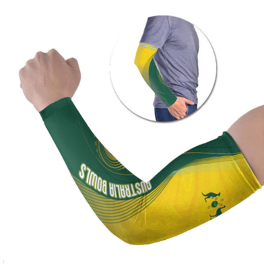 Australia Bowls Personalised Arm Sleeves Basic Marble Glaze - National Color