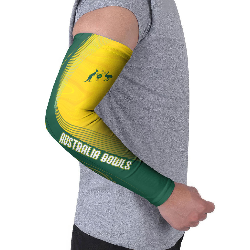 Australia Bowls Personalised Arm Sleeves Basic Marble Glaze - National Color