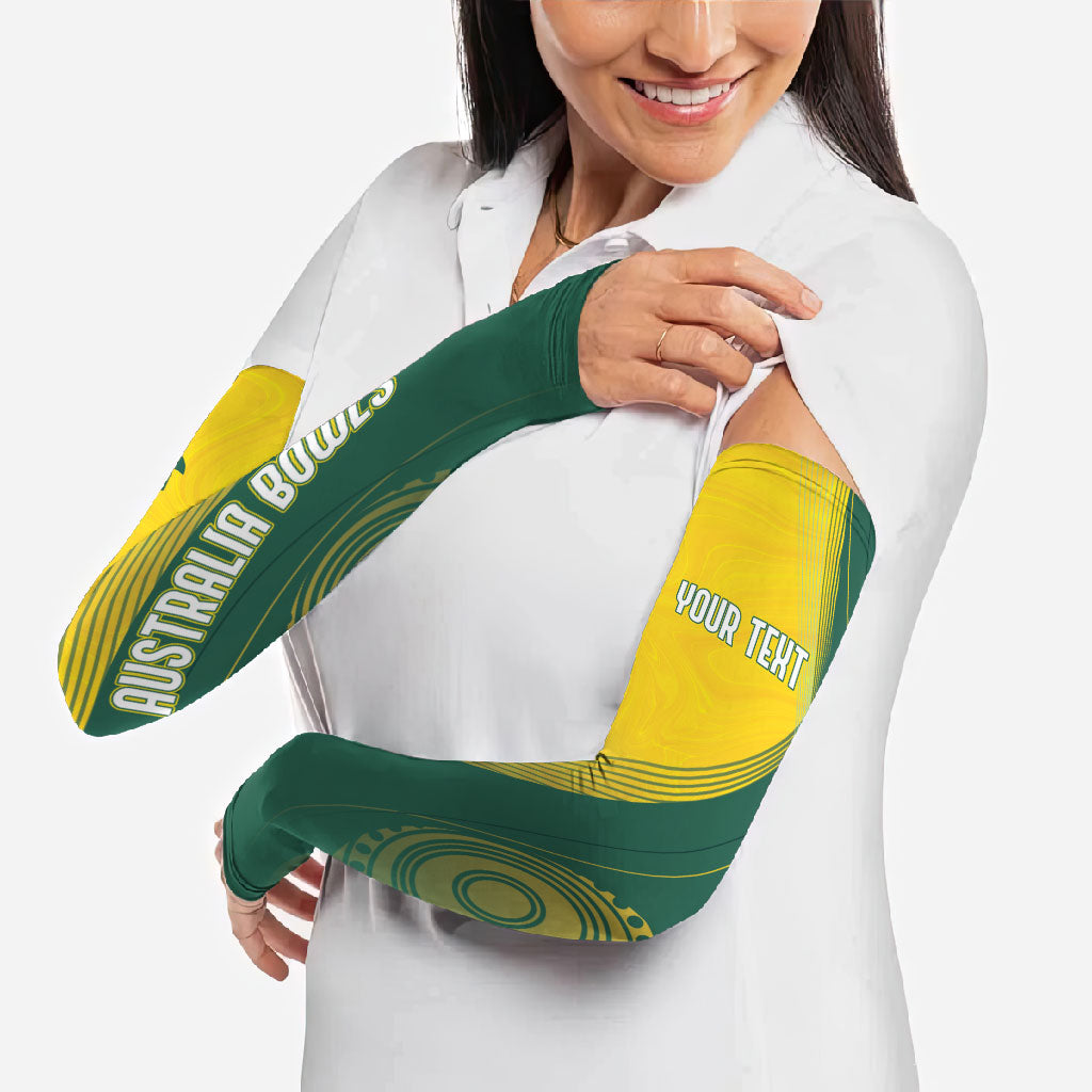 Australia Bowls Personalised Arm Sleeves Basic Marble Glaze - National Color