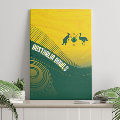 Australia Bowls Canvas Wall Art Basic Marble Glaze - National Color