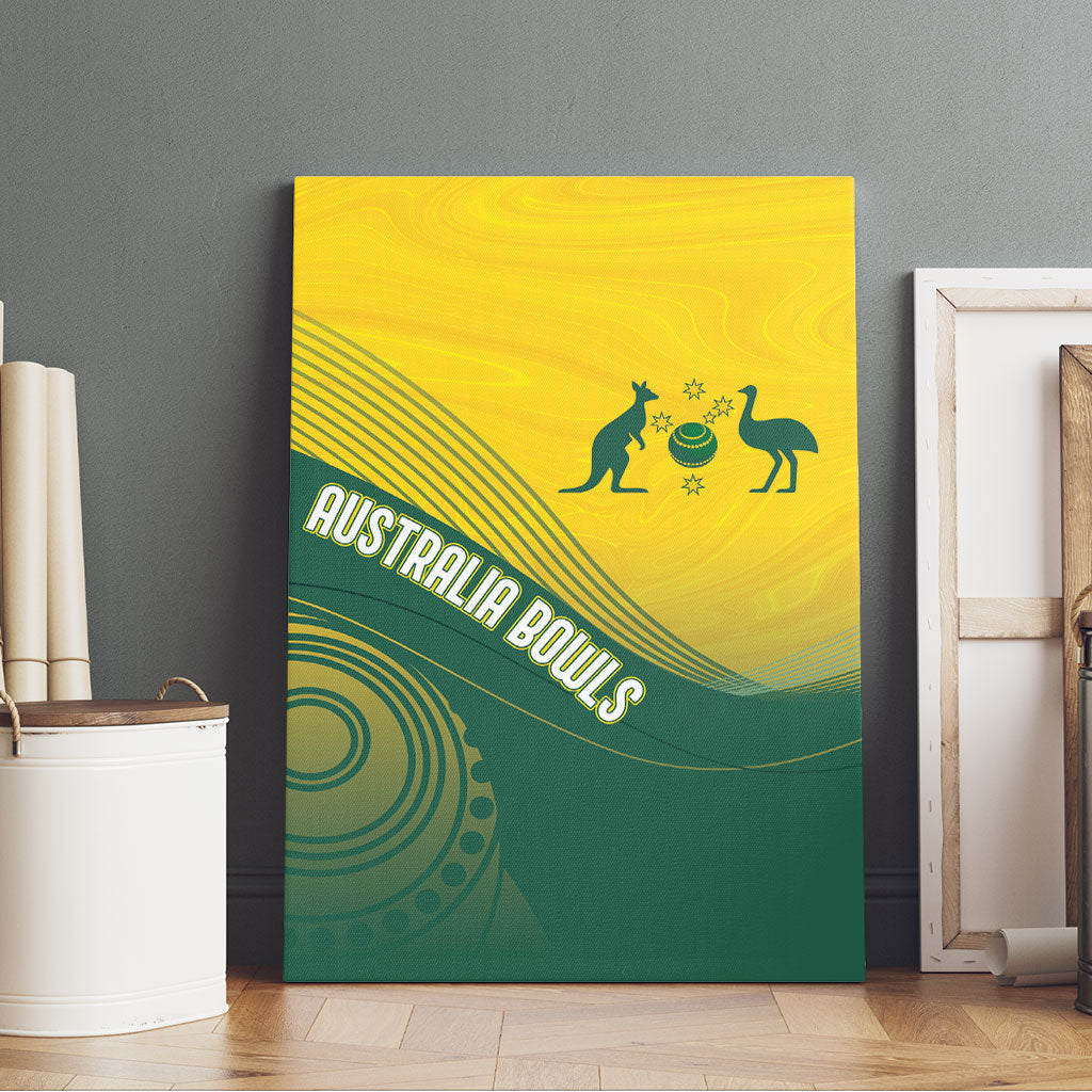Australia Bowls Canvas Wall Art Basic Marble Glaze - National Color